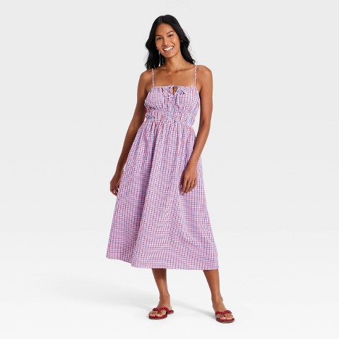 Женские платья Universal Thread Women's Maxi Sundress - Universal Thread™ Multicolor Gingham M