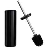 Deluxe Premium Aluminum Handle Toilet Brush with Fully Removable Liner Black - Bath Bliss