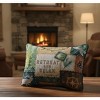 Cotton Blend Woven Pillow ESCAPE TO NATURE – 17x12.5 Inch by Manual Woodworkers and Weavers - 3 of 3