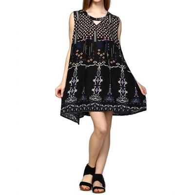 Women's Sleeveless Keyhole Dress - Velzera