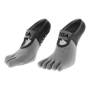 Unique Bargains Women's Non-Slip Five Toe Socks 1 Pair - 1 of 4