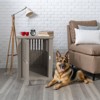 Gulches 2-in-1 Pet Crate Side Table Lockable Gate for Security, Optimal Viewing/Airflow, Furniture-Style Design - 2 of 4
