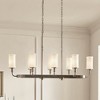 Vetivene 46.5" 8 Light Linear Chandelier Textured Black - 3 of 3