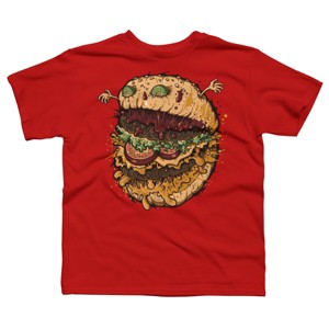 Boy's Design By Humans Monster Burger By LetterQ T-Shirt - 1 of 3