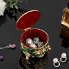 Vintage Jewelry Box，Small Trinket Storage Organizer Box,Chest Round Keepsake Boxes - 3 of 4