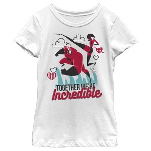 Girl's The Incredibles Valentine Together We're Incredible T-Shirt - 1 of 4