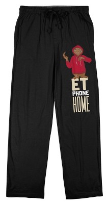 E.T. Phone Home Men's Black Sleep Pajama Pants