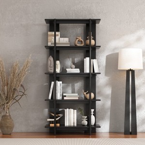Christopher Knight Home Trundle Modern 4-Tier Acacia Wood Display Bookshelf - 1 of 4