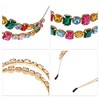 Unique Bargains Women's Metal Colorful Glass Crystal Rhinestone Headband 1 Pc - 3 of 4
