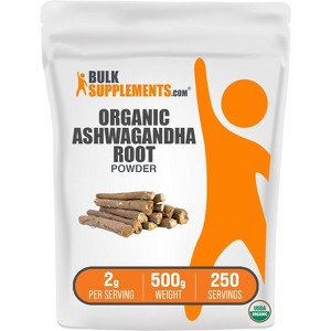 BulkSupplements Organic Ashwagandha Powder - 1 of 4