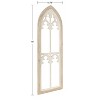 Kate & Laurel All Things Decor 16"x46" Amabelle Wall Art Plaque White/Natural - 2 of 4