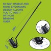 SKRAN Rolling Lawn Aerator, Manual Lawn Aerator, Push Spike Aerator with 3-Piece Long Steel Handle for Garden Yard Grass Maintenance - 2 of 4