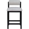 Meridian Furniture,Roundhill Linen Textured Fabric Upholstered Counter Stool - 2 of 4