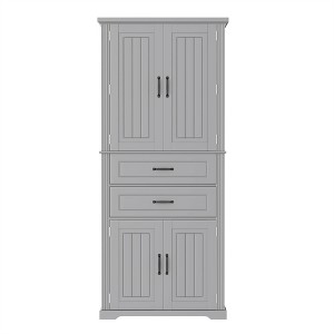 Tramull Multi-Functional Storage Cabinet, 2-Drawer Organizer with Adjustable Shelf for Kitchen, Bathroom & Living Room - 1 of 4