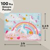 Blue Panda 100 Piece Giant Unicorn Floor Puzzle for Kids - Pastel Jumbo Jigsaw Puzzles for Girls Ages 3+, 2x3 feet - 4 of 4