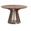 Sapphtopaz Round Dining Table Kitchen Table Wooden Dining Table for 4 with Sturdy Pedestal - 3 of 4