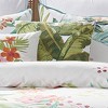 Hummingbird Grove Crewel Leaf Pillow 18x18 - Levtex Home - 2 of 3