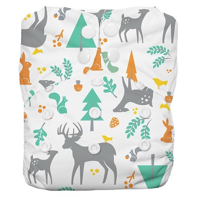Image of Thirsties Snap One Size All In One - Woodland