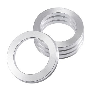 Unique Bargains Aluminum Alloy Car Auto Hub Centric Rings Wheel Bore Center Spacer Silver Tone 4 Pcs - 1 of 4