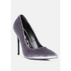 Janessa Velvet Stiletto Heel Pumps - 2 of 4