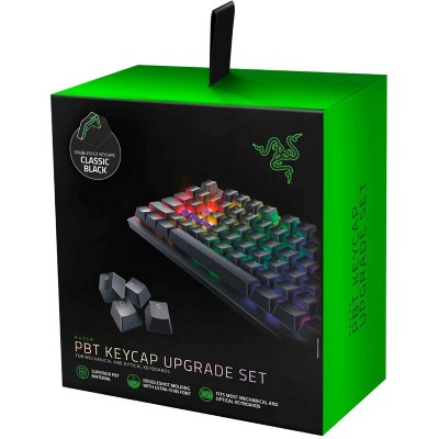 Razer PBT Keycap Upgrade Set -Backlight Compatible -Superior PBT Material- Black