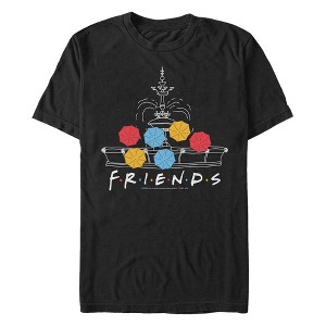 Men's Friends Santa and Monica T-Shirt - 1 of 4