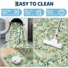 Rug for Living Room,Floral Print Area Rugs,Washable Non-Slip Modern Stain Resistant Low-Pile Carpet for Bedroom Dining Nursery Mat with Rubber Back - 4 of 4