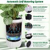 31" Marble Finish Self-Watering Planters Set of 2, Water Level Monitor, Ideal for Living Room, Office, Patio, Porch, and Garden, Black - 4 of 4
