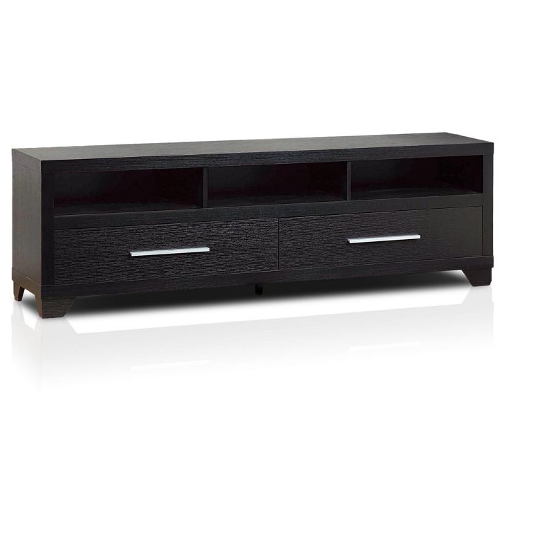 FC Design 72"W TV Stand With 3 Open Shelves and 2 Storage Drawers for TVs up to 80 Inches, 1 of 4