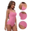INSPIRE CHIC 3 Packs Women's Scoop Neck Sleeveless Seamless Bodysuit Tummy Control Briefs Body Shaper - 3 of 4
