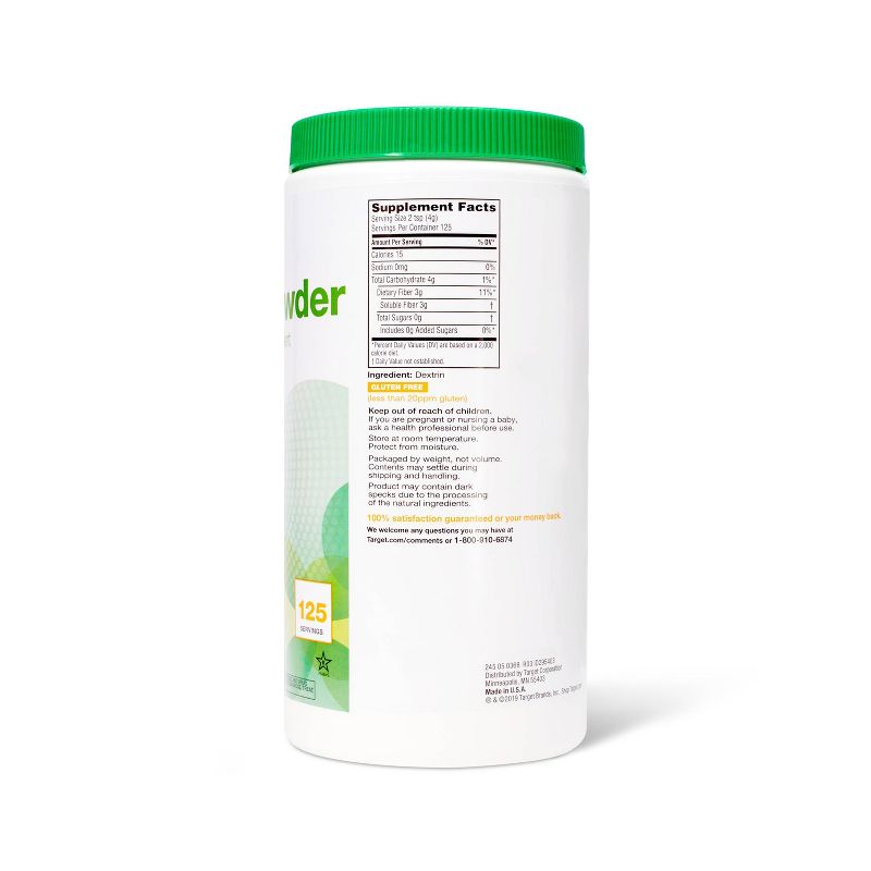 Clear Dissolving Fiber Supplement Powder - 17.6oz - up &#38; up&#8482;, 3 of 5