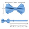 Elerevyo Men's Pre-tied Formal Satin Solid Color Formal Tuxedo Bow Ties - 3 of 4