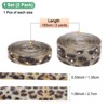 Unique Bargains Rhinestone Leopard Print Flexible Durable Ribbon 0.5/1.1 Inch x 2 Yards 2 Rolls - 3 of 4