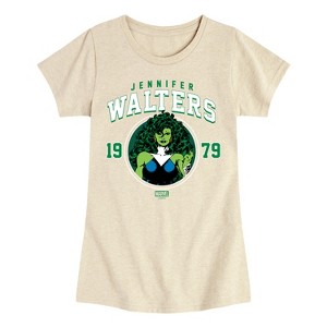 Girls' - Marvel - She-Hulk Walters Fitted Short Sleeve Graphic T-Shirt - 1 of 4