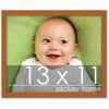 PosterPalooza | Photo Size Modernist Brown Picture Frame - UV Acrylic, Foam Board Backing, Hanging Hardware - 2 of 4