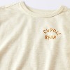 Baby Boys' 2pc Cuddle Bear T-Shirt and Striped Gauze Pant Set - Cloud Island™ Cream - 3 of 4