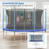 10FT 12FT 14FT 16FT Trampoline with Safety Enclosure & Ladder - Recreational Trampolines for Kids/Adults, ASTM Certified Outdoor Bounce - 2 of 4