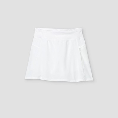 Girls' Stretch Woven Performance Skorts - All in Motion™ True White S