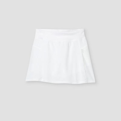 Girls' Stretch Woven Performance Skort - All In Motion™ True White