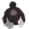 Simply Sage Market Women's Graphic Hoodie Leopard Shamrock - 2 of 4