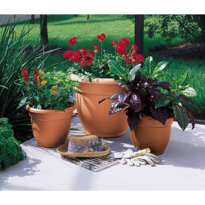 Ariana 17'' Muted Terra Cotta Self-Watering Indoor/Outdoor Planter
