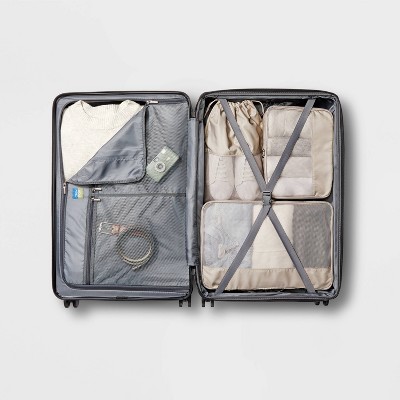 Hardside Large Checked Suitcase - Open Story