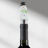 Unique Bargains Christmas Snowman Bottle Stopper Aluminum Alloy Resin TPR 1 Pc - 2 of 3