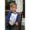 Pavilion Gift Company - Newsfeed - 12-24 Months 3/4 Length Navy Sleeve Onesie - Leotards and Bodysuits - 2 of 4