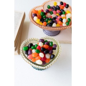 Compotes – Glass Heart Design 3.5 Inch – Decorative Tabletop 2X Set of 2 By Kalalou - 1 of 4