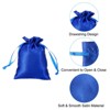 Unique Bargains Mini Smooth Wedding Christmas Satin Bags with Drawstring 50 Pcs - 3 of 4