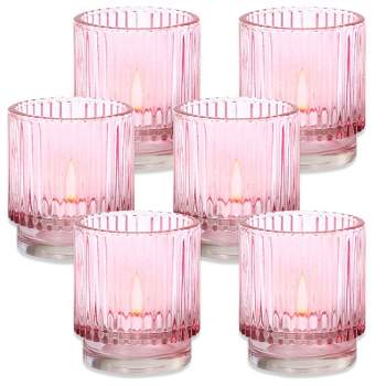 VILLCASE 5 Sets Candle PC Shell Heart Candle Empty Candle jar Votive Cups  Clear Candle Wax Candle Decorations for Candle Making Candle Storage Holder