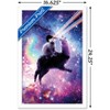 Trends International James Booker - Laser Space Cat Llama Framed Wall Poster Prints - 3 of 4