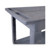 Boardwalk Two-Shelf Utility Cart, Plastic, 2 Shelves, 300 lb Capacity, 24" x 40" x 31.5", Gray - 4 of 4