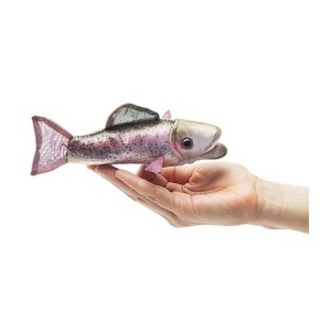 Folkmanis Puppets Mini Rainbow Trout Finger Puppet 2788 - 1 of 4